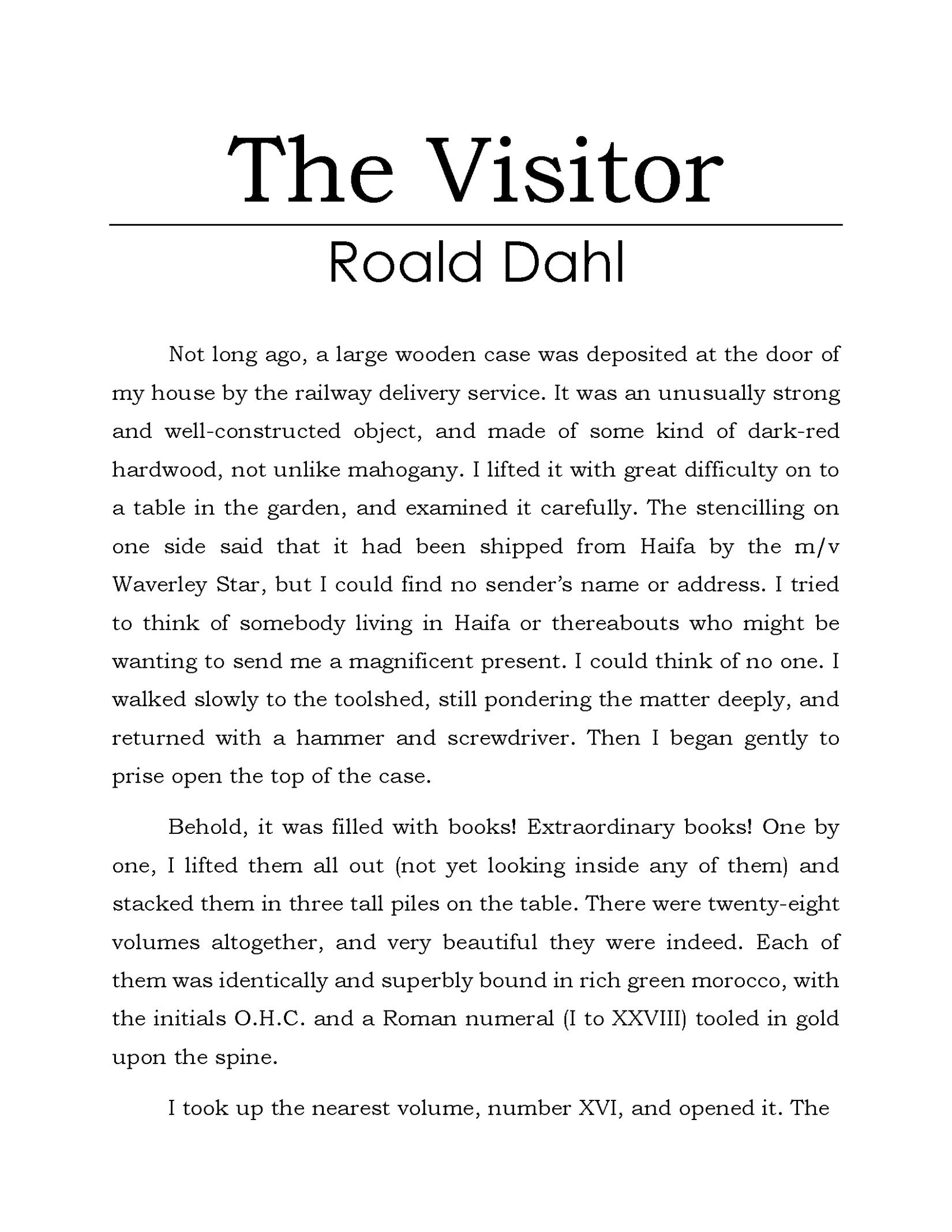 The Visitor