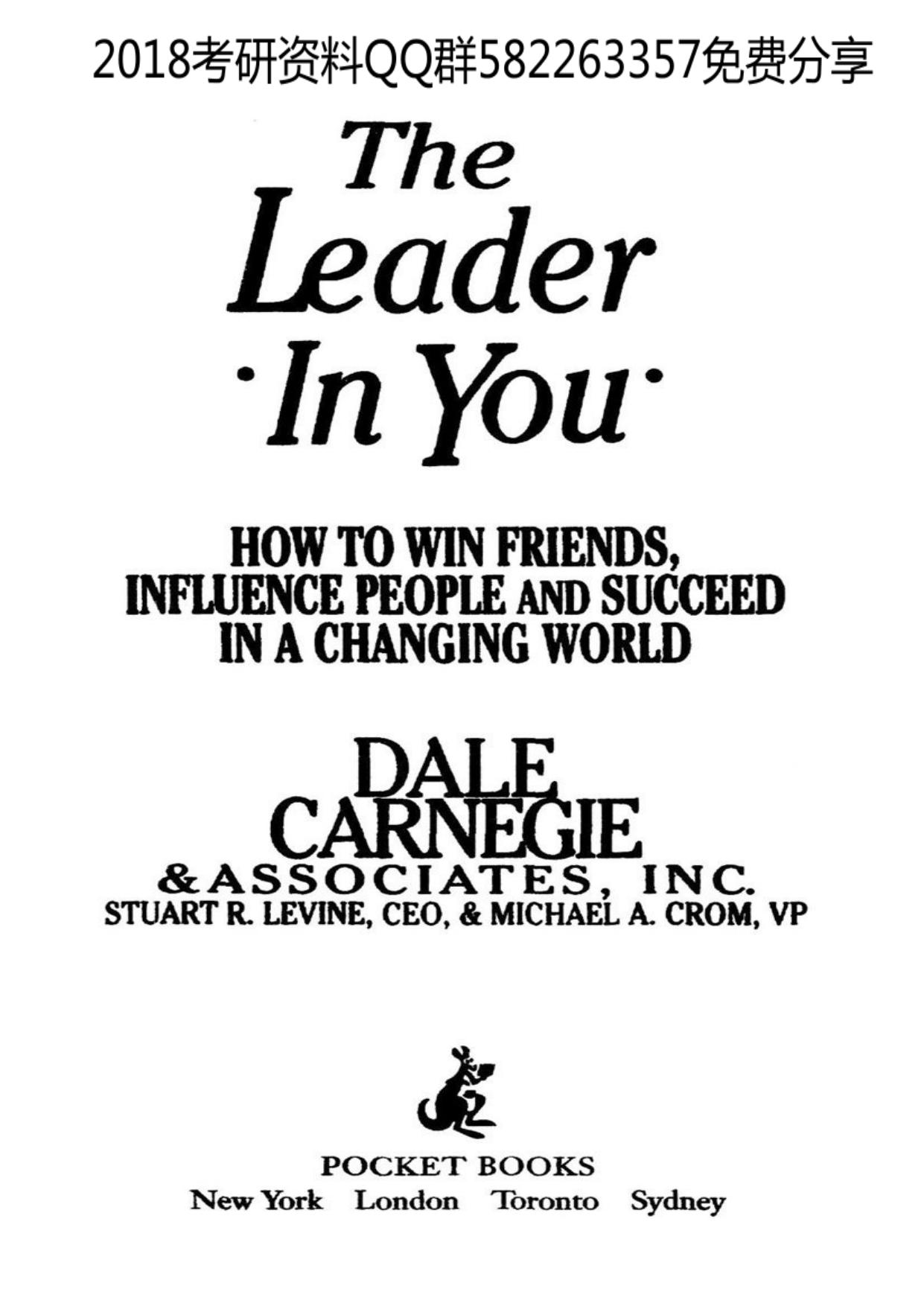 The Leader In You: The Leader In You