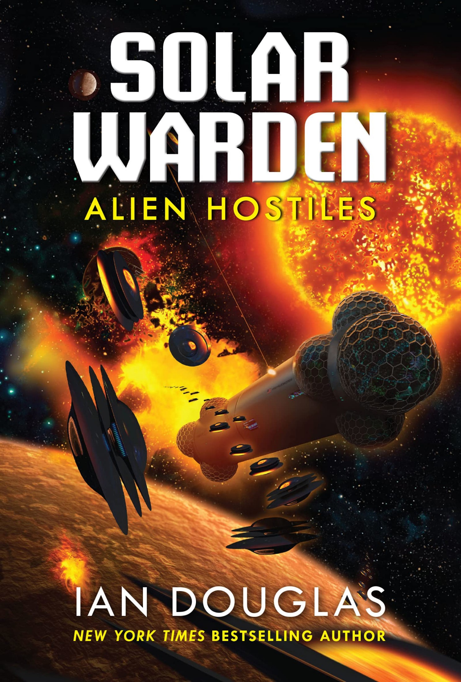 Alien Hostiles: An Explosive Military Sci-Fi Adventure – Solar Warden Book Two Battles Nazis in Space and a Reptilian Conspiracy