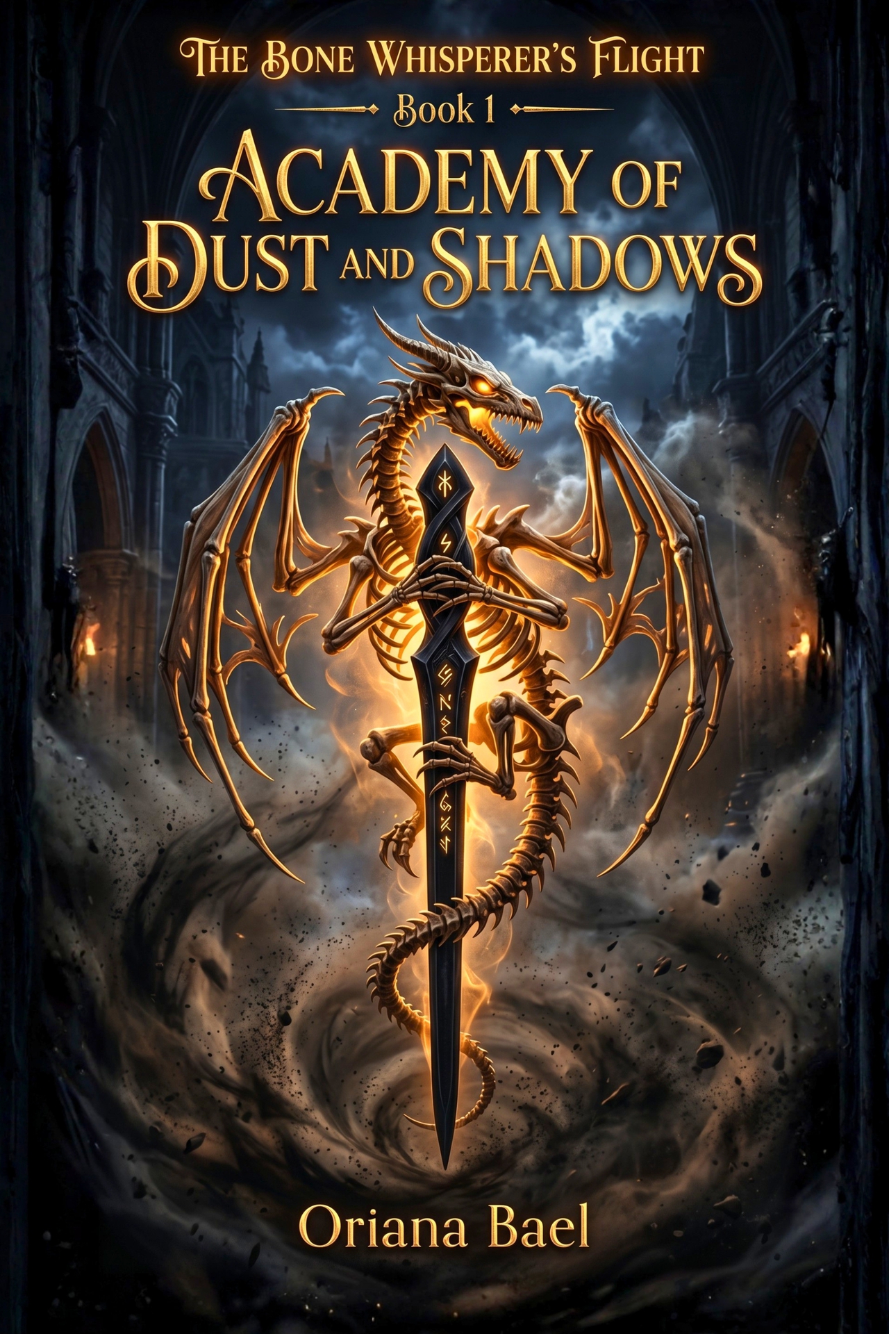 The Bone Whisperer's Flight: Academy of Dust and Shadows Book 1: Fated Dragon Rider Romantasy Academy Reverse Harem